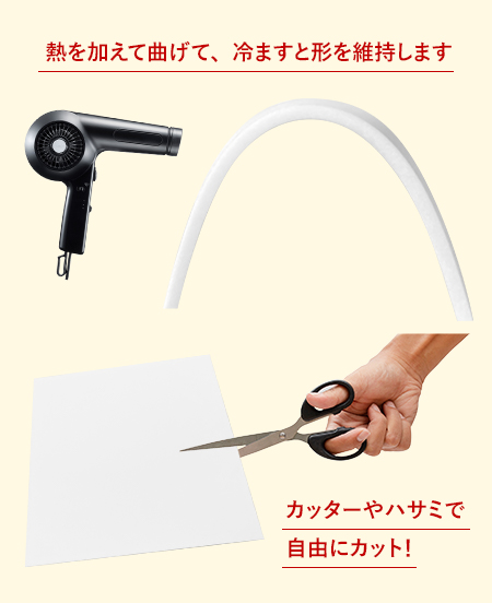 カスタマイズしやすく、独自の雰囲気を作れる造形用ボード